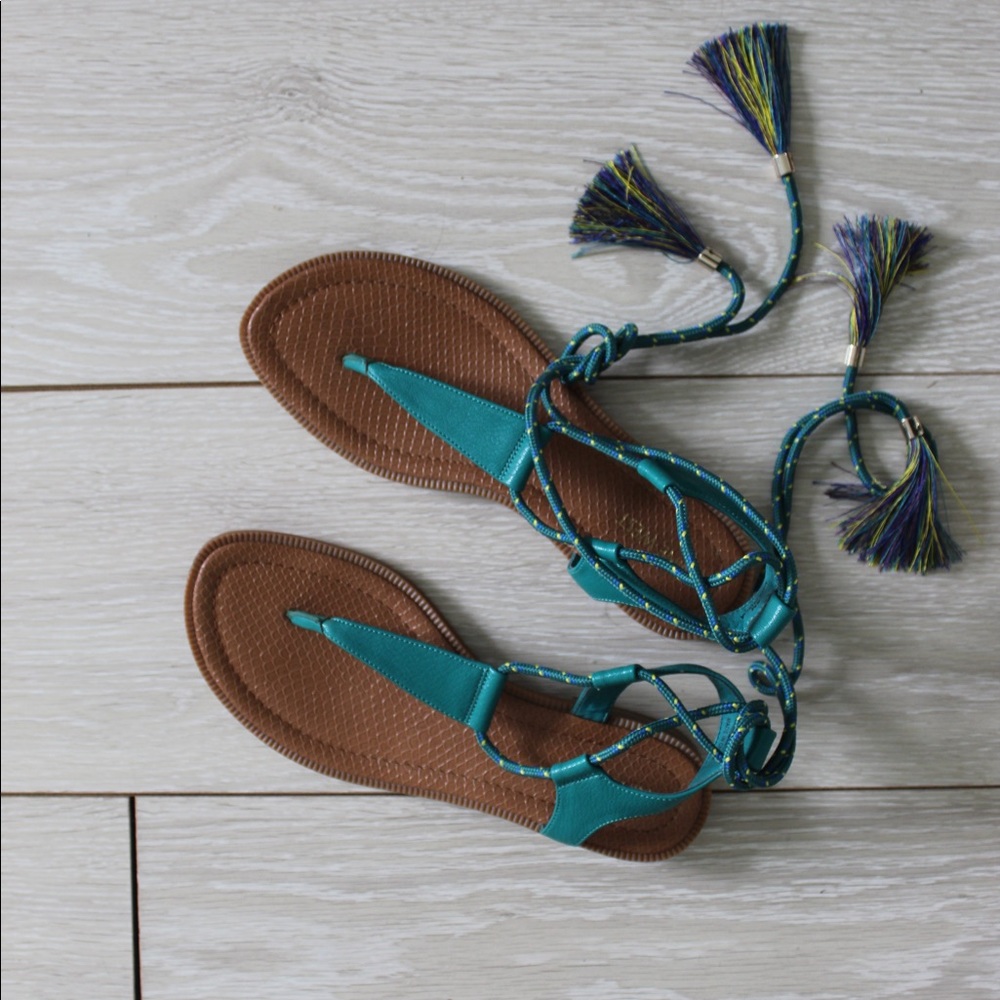 Nine West lace up - tassel sandals